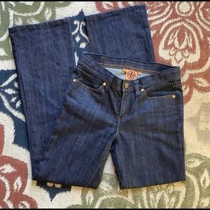 Tory Burch Dark Wash Tory Classic Jeans